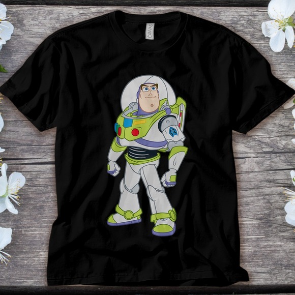 Disney Toy Story Buzz Lightyear Strong Pose T-Shirt Unisex Adult T-shirt - Picture 1 of 2